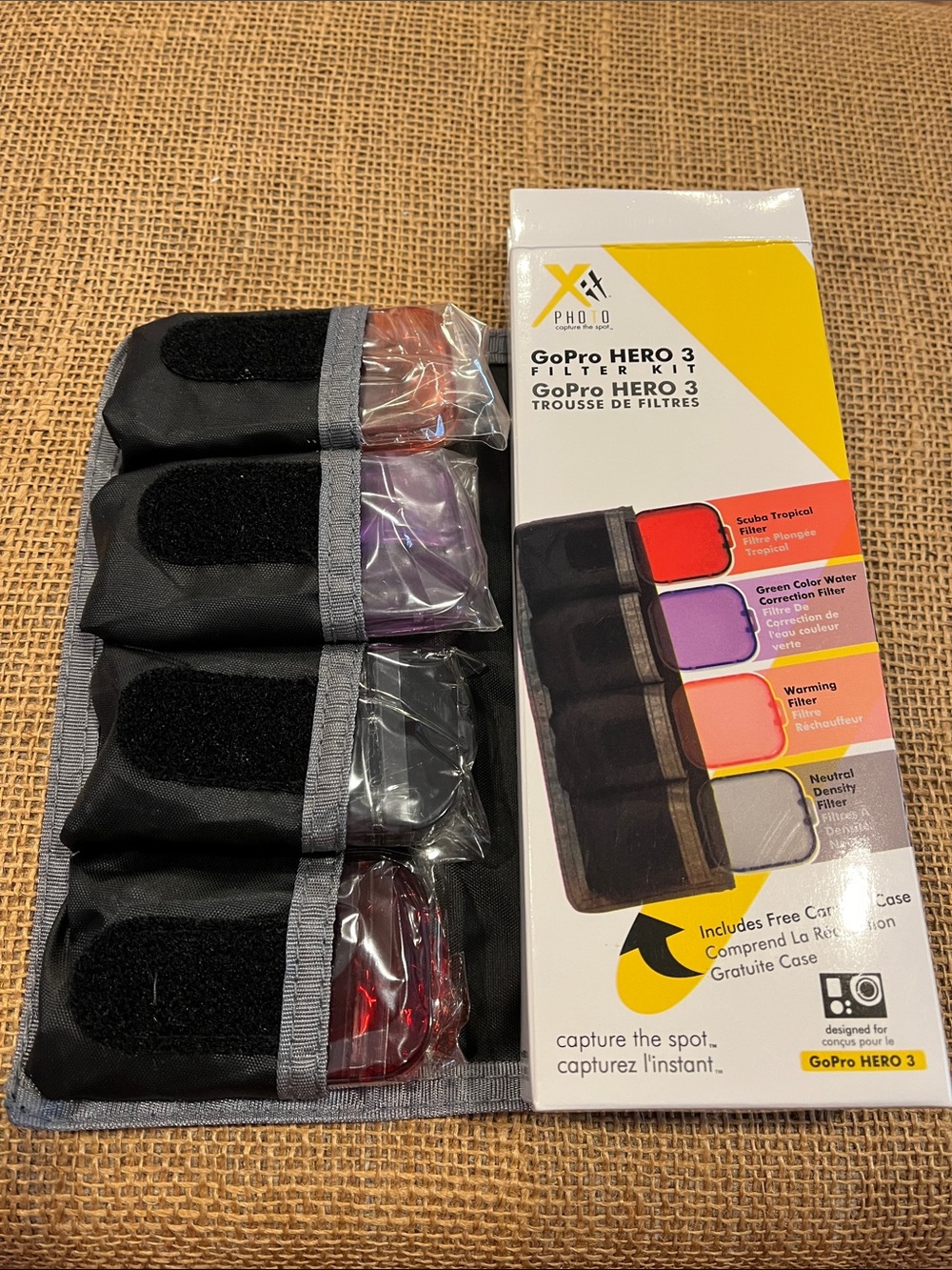 GoPro Filter Set with Red, Purple, Gray and Clear Lenses